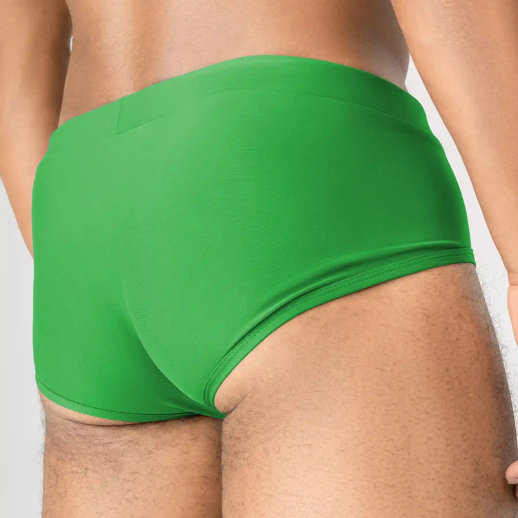 Man’s SET Anatomic Brief 2.1 green men’s swimwear briefs, comfortable fit, back view