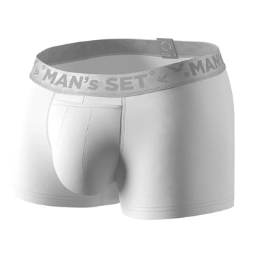 UltraSoft Trunk 3.6" Open Fly, Silver Series, White