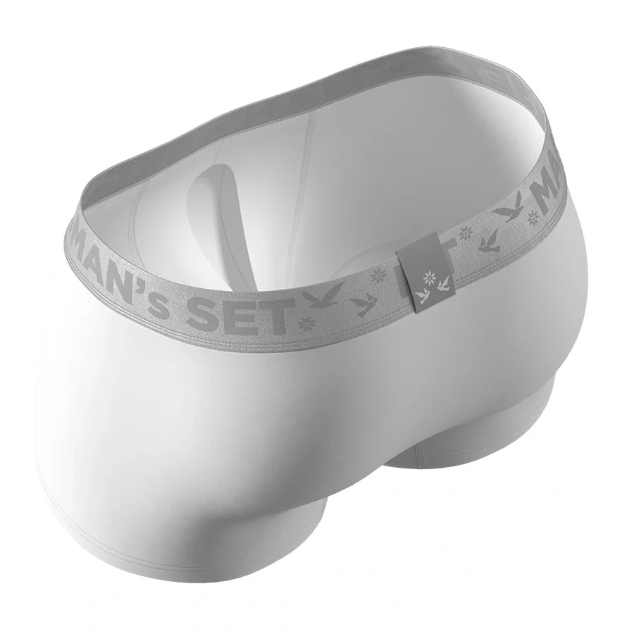 UltraSoft Trunk 3.6" Open Fly, Silver Series, White