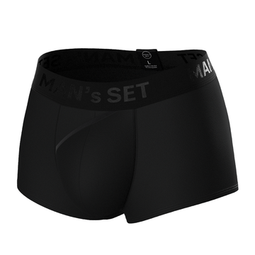 Men's Trunks ProActive with Moisture-Wicking Fabric in Black, Front View