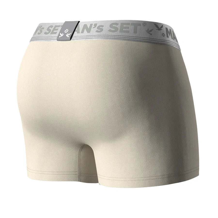 BreezeFlow Micromodal Trunk 4", Silver Series, Light Beige