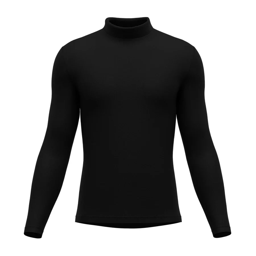 Thermal Long Sleeve Turtleneck Active, Black