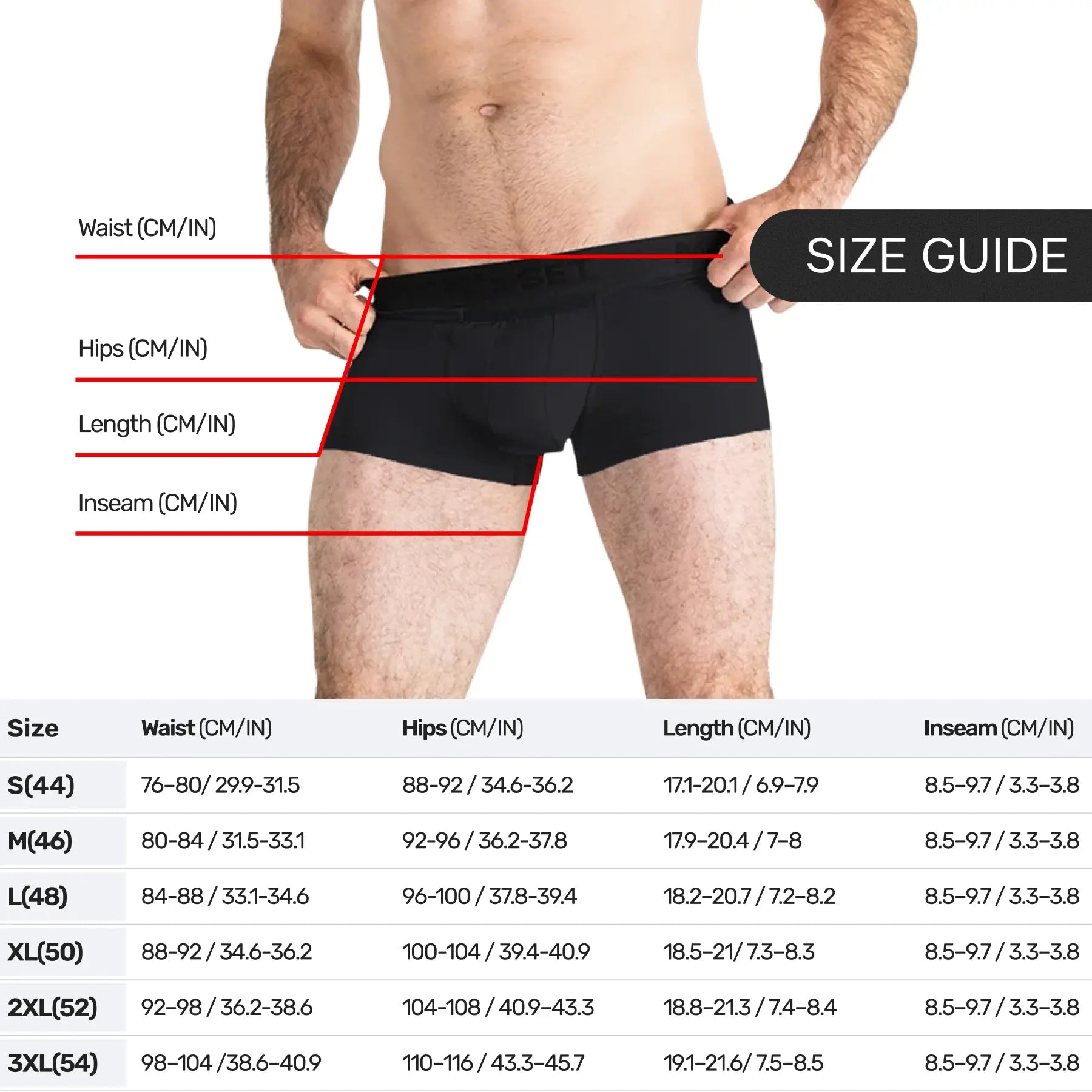 AirFlow Trunk 3.6" Open Fly, Black