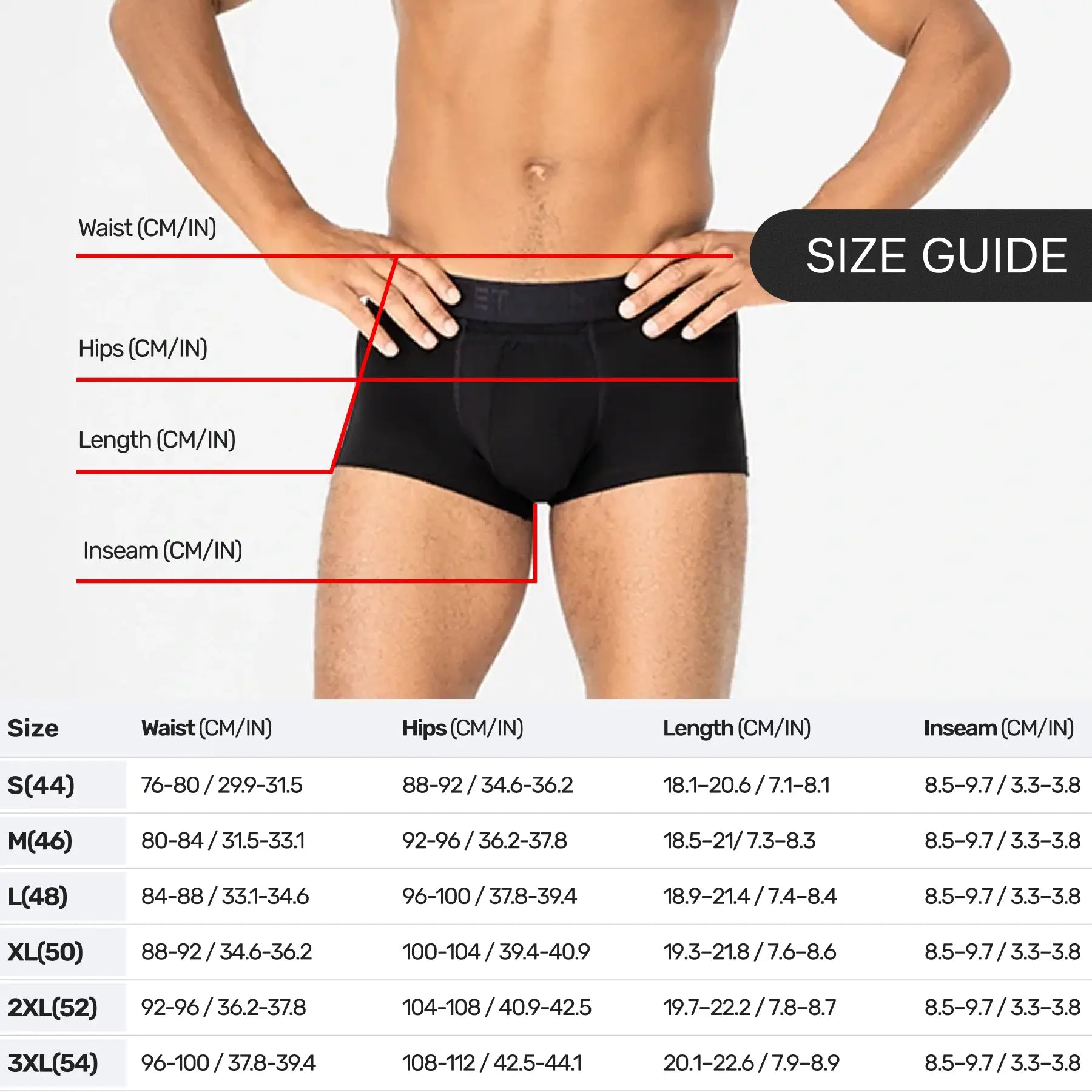 BreezeFlow Micromodal Trunk 3.6" Open Fly, Black