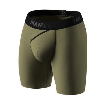 UltraSoft Boxer Brief 7.6" Open Fly, Light Khaki