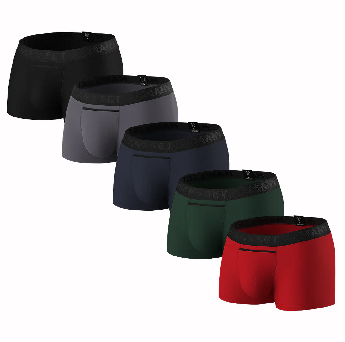 Men’s Trunks UltraSoft with Horizontal Fly in 5-Pack, Product Set View