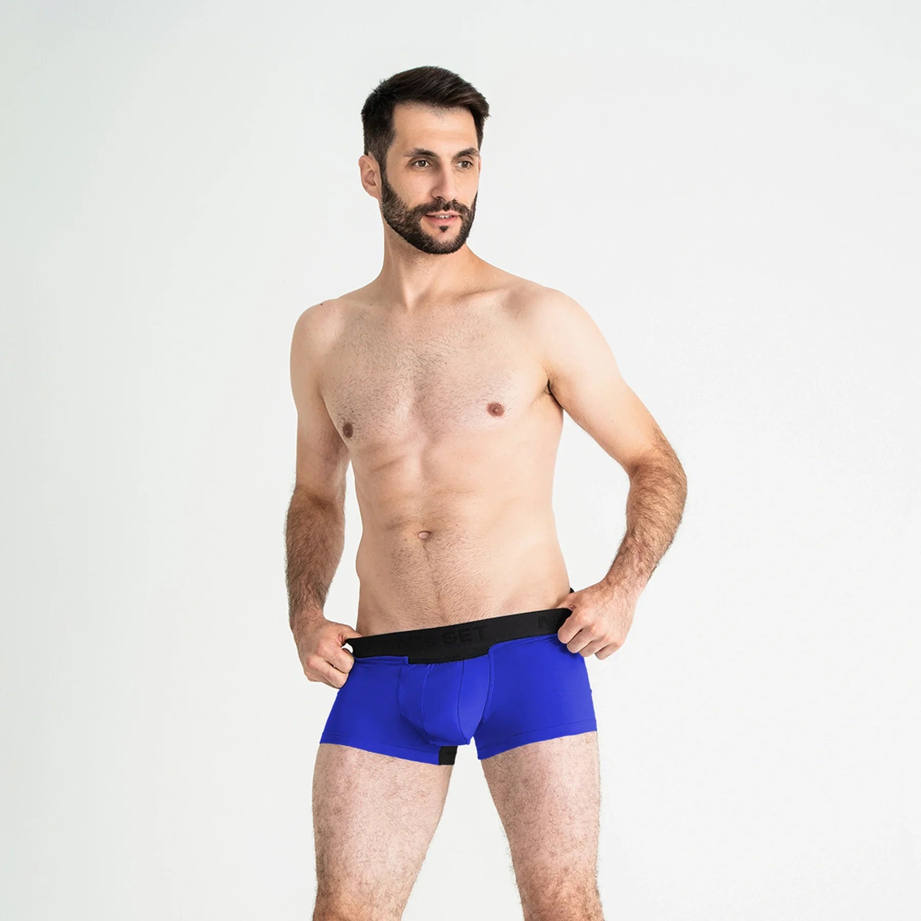 Men's Trunks AirFlow with Support Pouch in Electric Blue, On Model