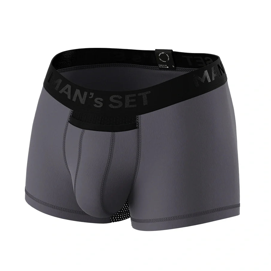 Men's Trunks AirFlow with Open Fly in Graphite, Front View