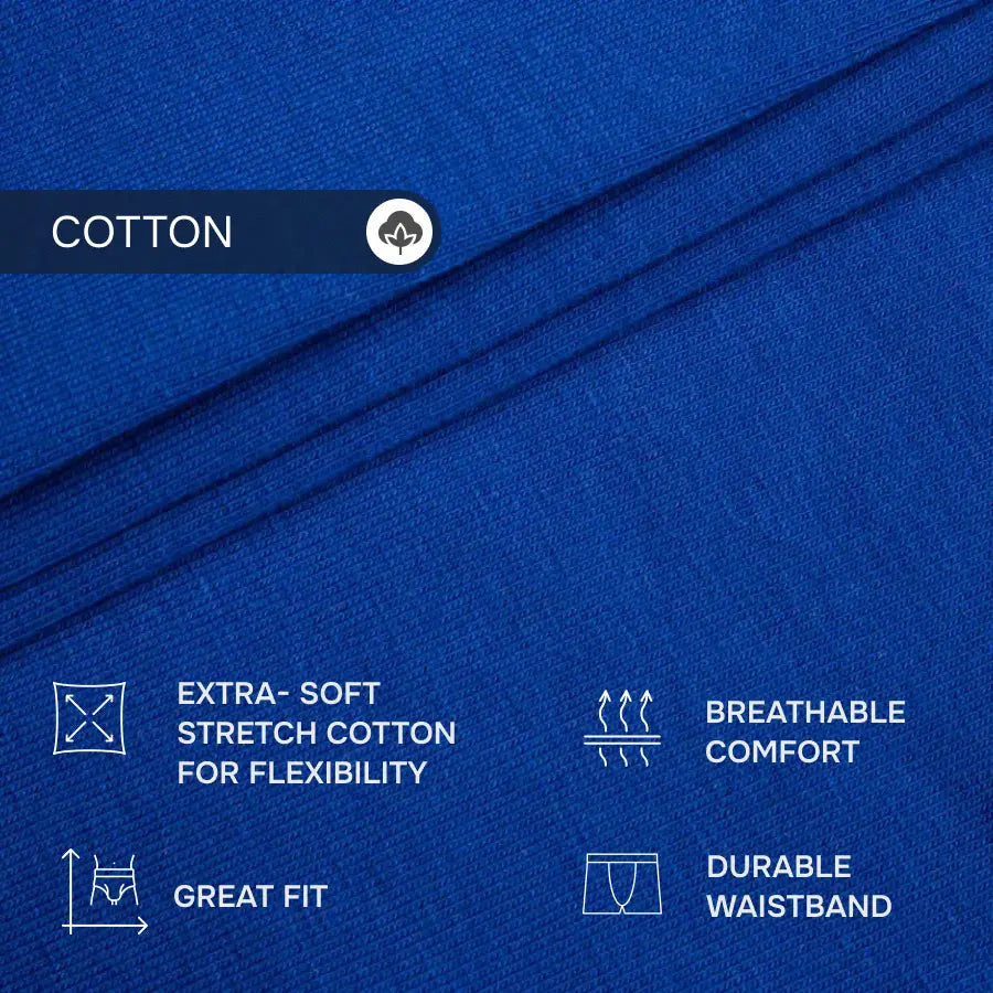 All-Day Comfort UltraSoft Trunks 3.6" 5-Pack, Black/White/Graphite/Burgundy/Plum