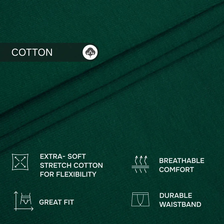 AirFlow Trunk 3.6" Open Fly, Forest Green