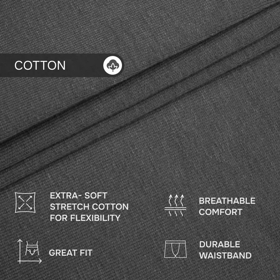 UltraSoft Boxer Brief 7.6" Open Fly, Graphite