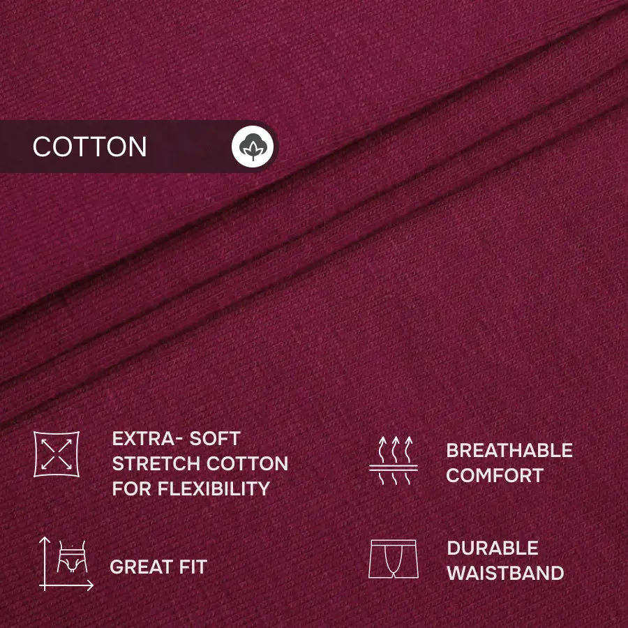 FlexFit Trunk 3.2" Open Fly, Plum