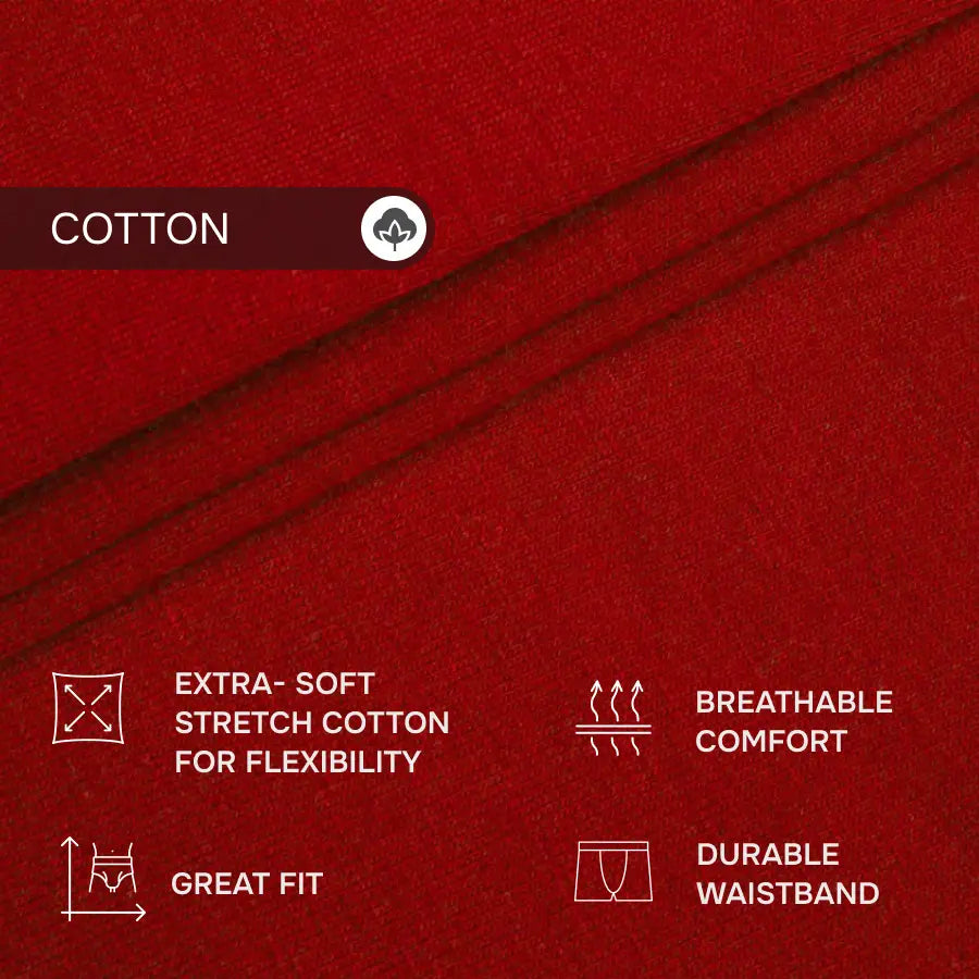 UltraSoft Trunk 3.6" Open Fly, Red