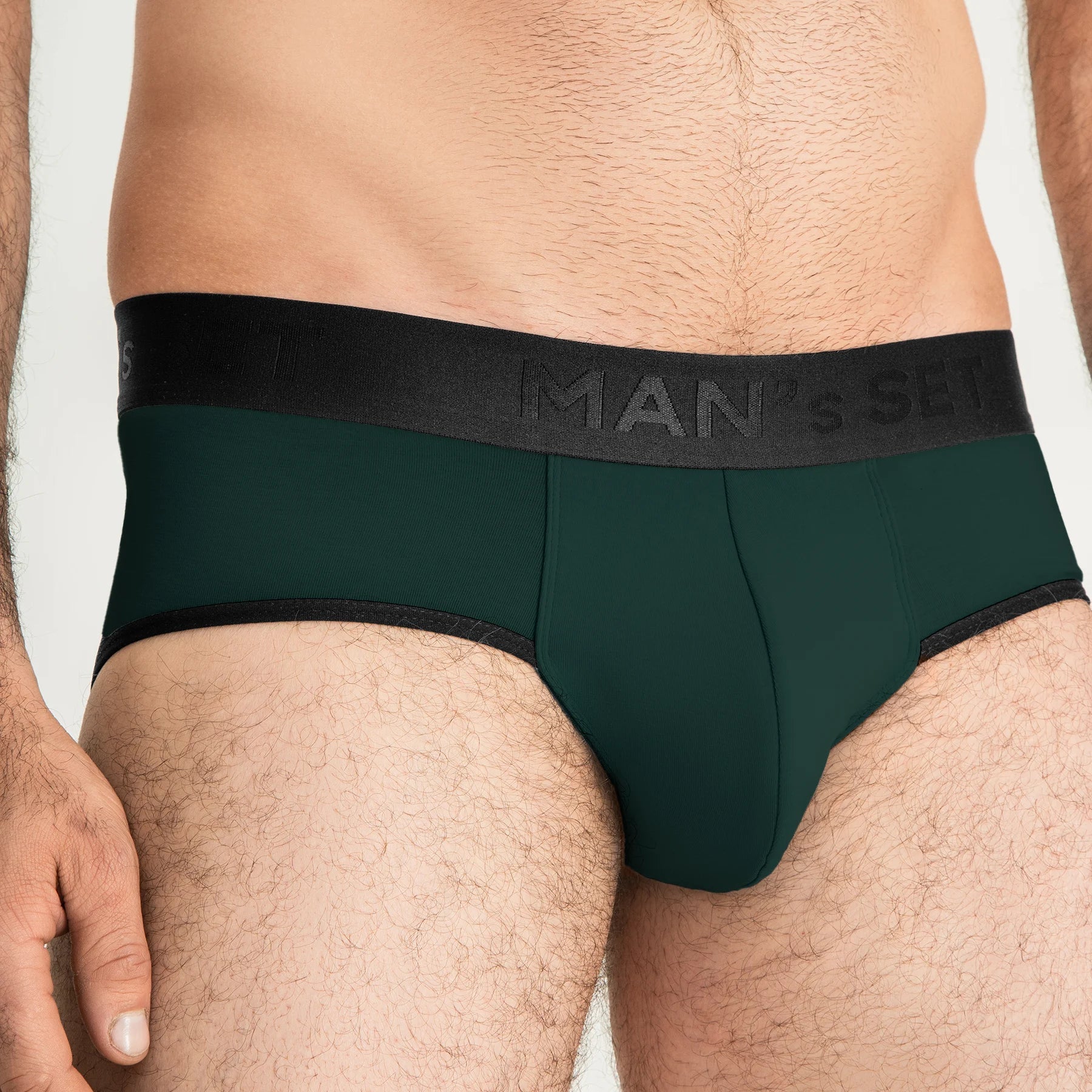 PowerStretch Brief Open Fly, Forest Green