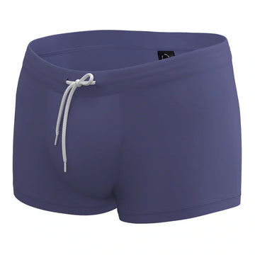 Anatomic Intimate 2.1 gray-purple swim trunks by Man’s SET, comfortable anatomical men’s underwear, front view