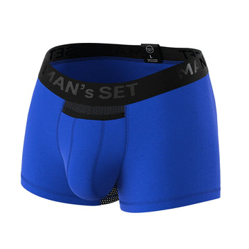 Men's Trunks AirFlow with Support Pouch in Electric Blue, Front View