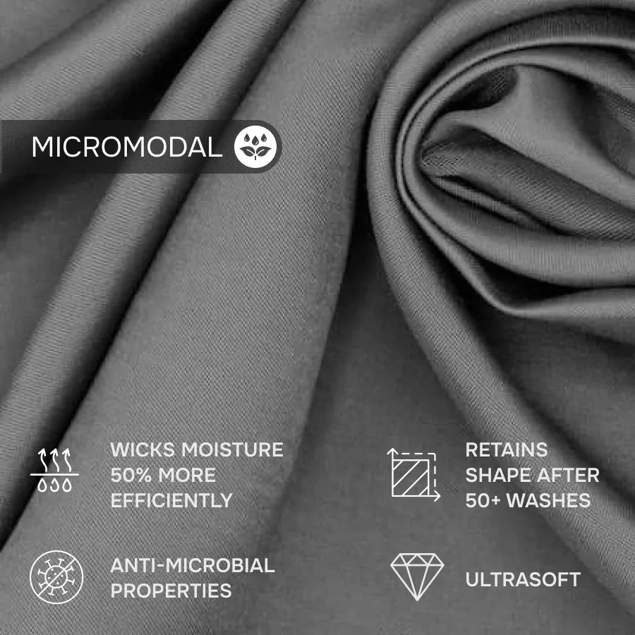 CoolCore Micromodal Boxer Brief 6.7" Open Fly, Graphite