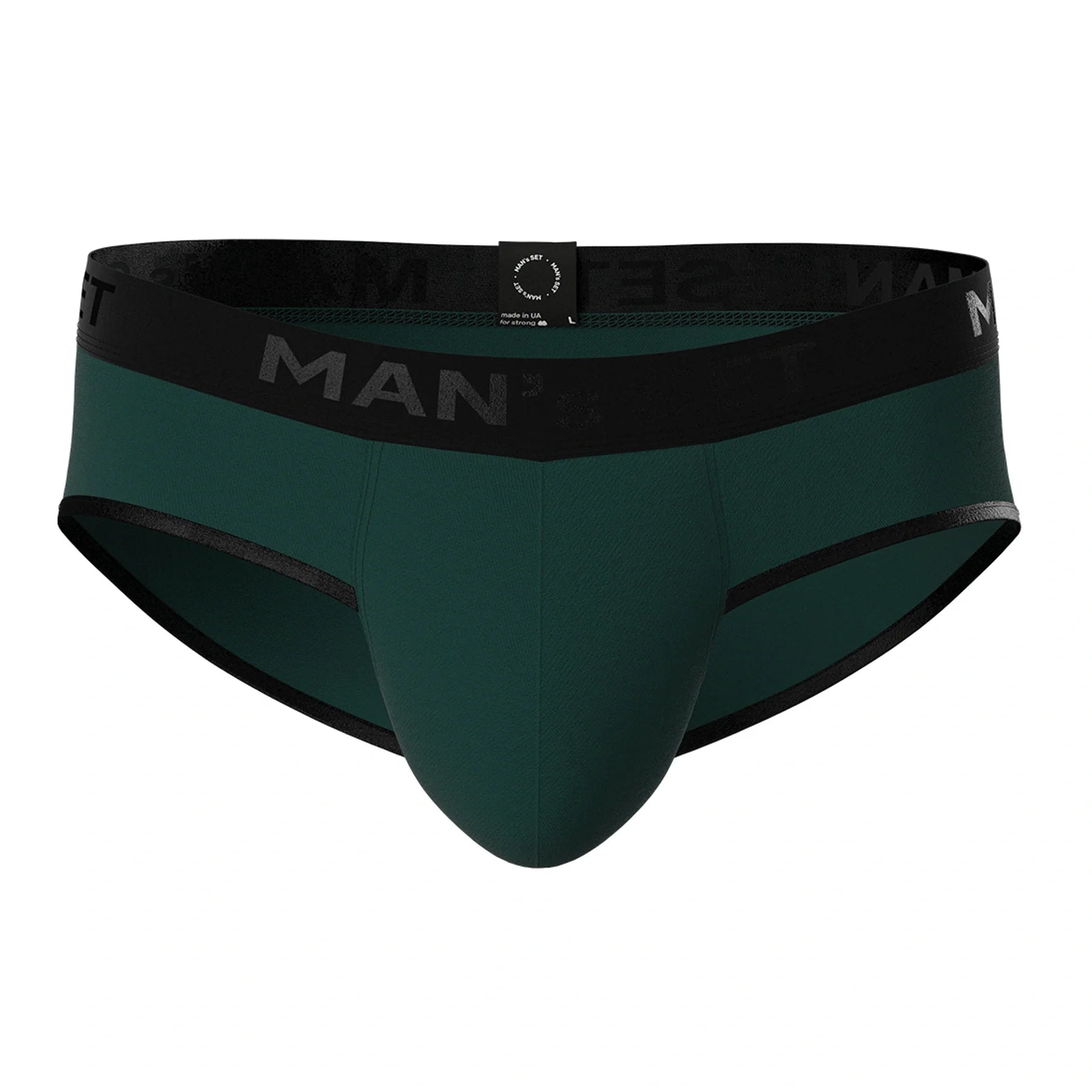 PowerStretch Brief Open Fly, Forest Green