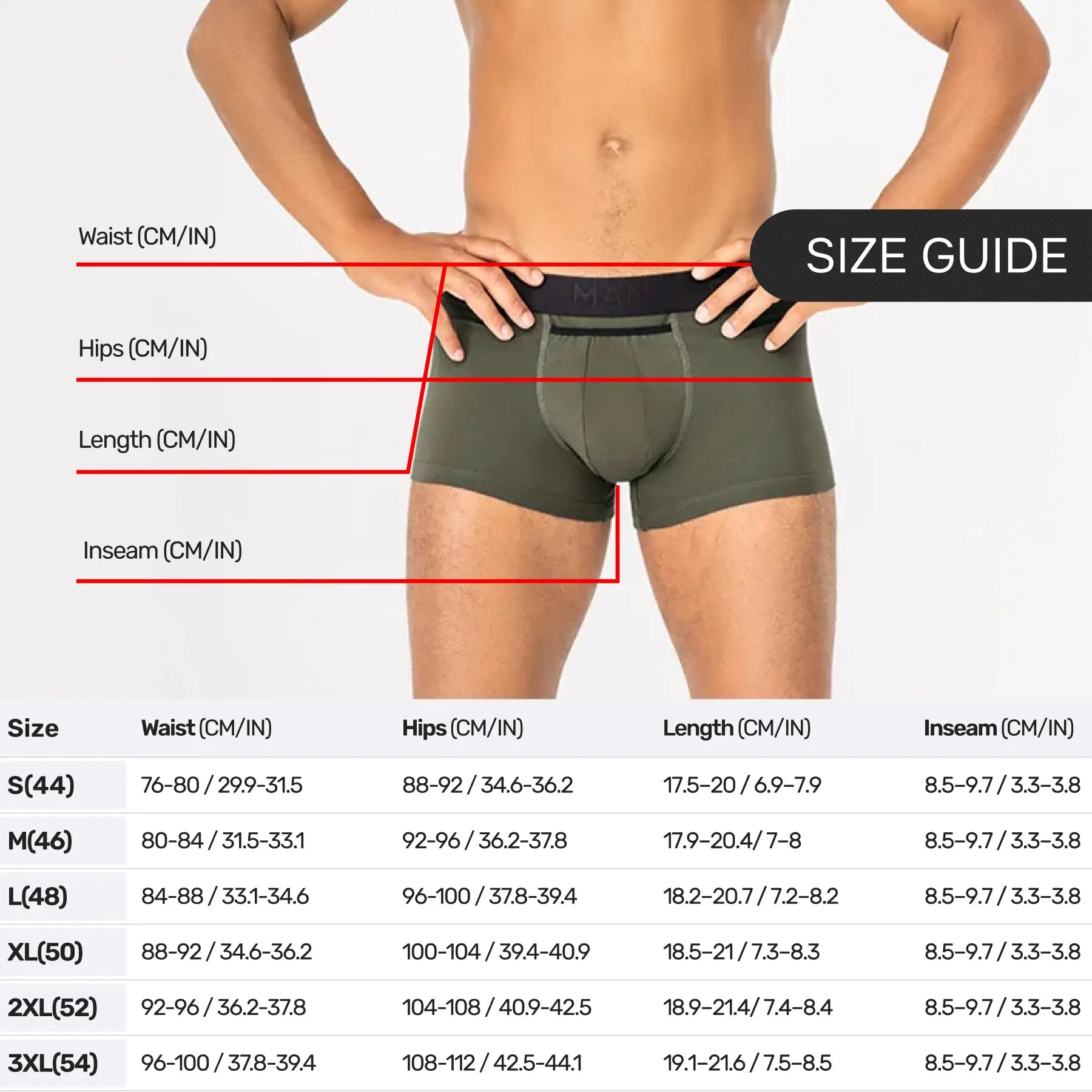 UltraSoft Trunk 3.6" Open Fly, Light Khaki