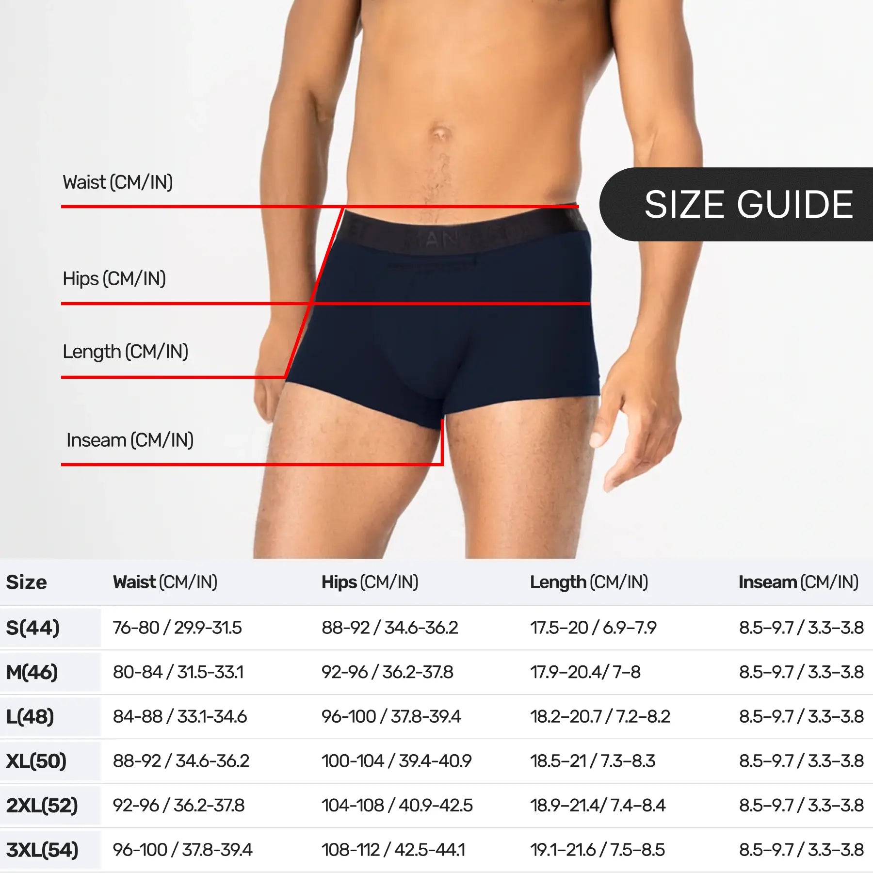 UltraSoft Trunk 3.6" Open Fly, Navy